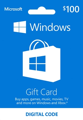 Free Microsoft Gift Card $100