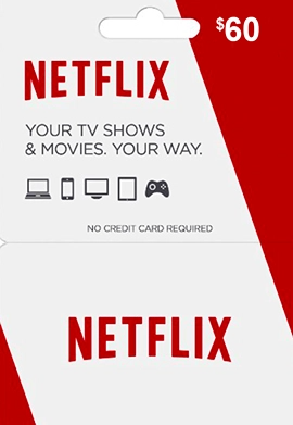 Free Netflix Gift Card $60