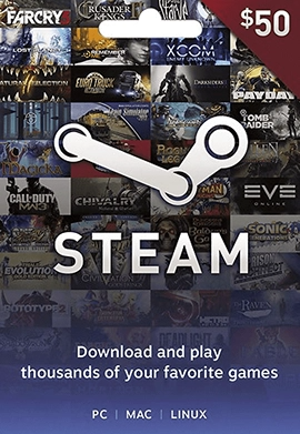 Free Steam Gift Card $50